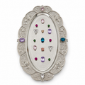 Vintage Crystal Jewelry Tray – Aesthetic Ring & Necklace Organizer